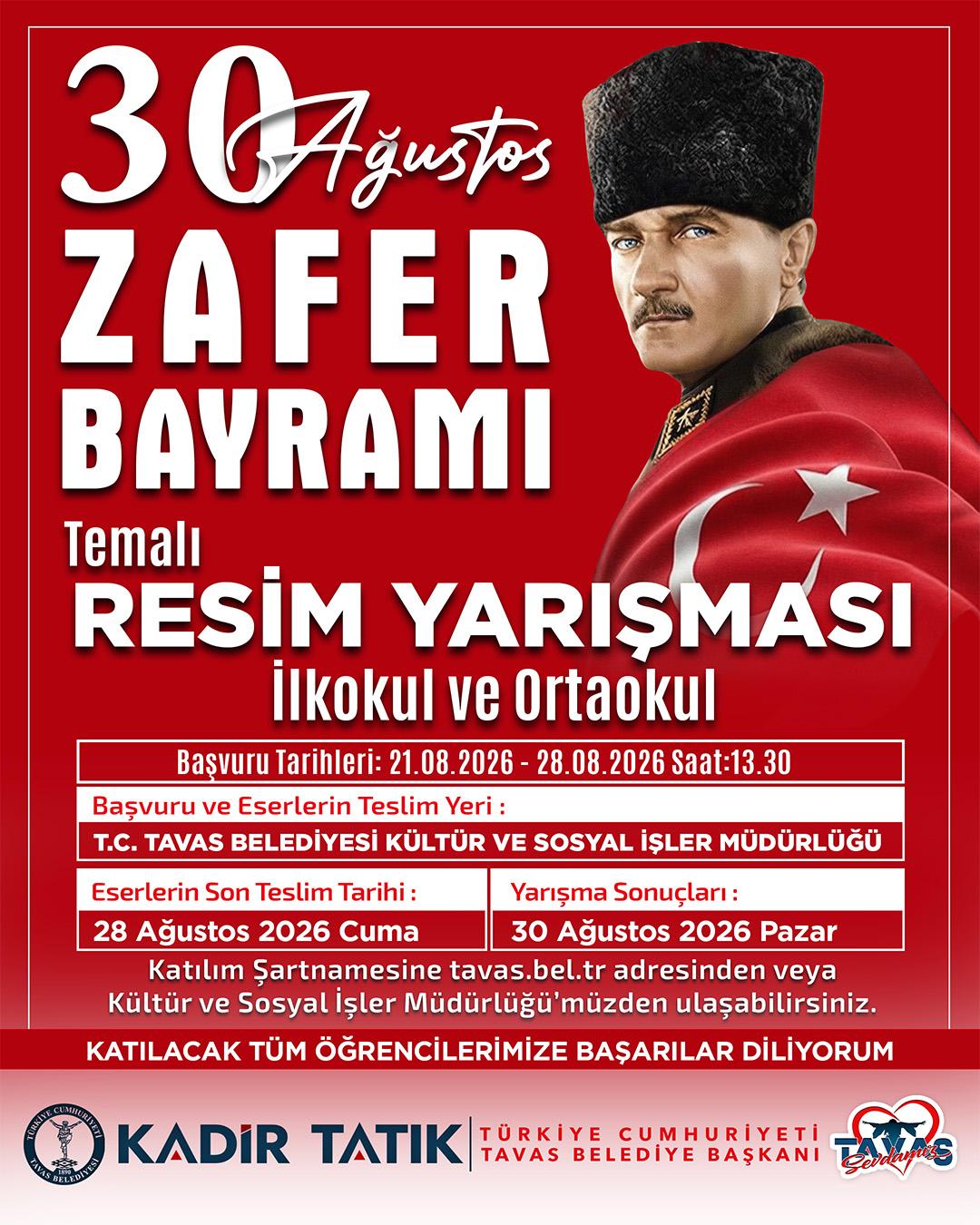 30 Ağustos Zafer Bayramı Temalı Resim Yarışması